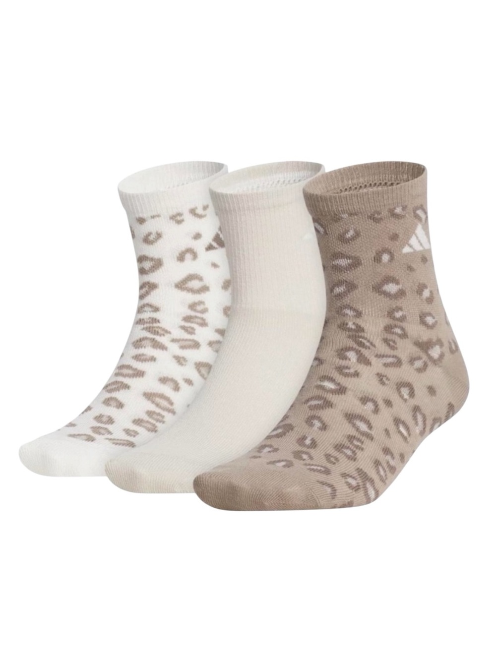 🆕 Adidas Leopard High Quarter Socks 3 Pack